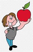 Image result for Boy with Apple Clip Art