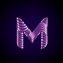 Image result for Purple Glitter Letter M