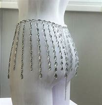 Image result for Rhinestone Chain Belt Skirts for Women