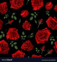 Image result for Red Roses On Black Background Fabric