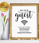 Image result for Guest Wi-Fi Sign