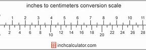 Image result for Change Centimeters to Inches Chart
