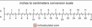 Image result for Inch Centimeter Comparison Chart