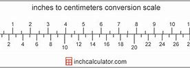 Image result for Exact Inch to Cm