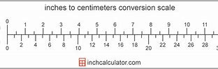 Image result for Centimeters to Inches Conversion Chart