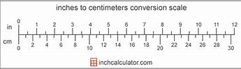 Image result for How Many Cm Is 1 Inch