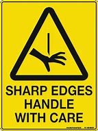 Image result for Danger Sign Sharp