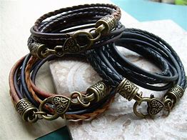 Image result for Lady Leather Bracelets