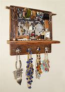 Image result for Rustic Wood Jewelry Display