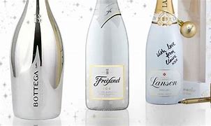 Image result for White Champagne Bottle