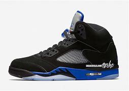Image result for Jordan 5 Black and Blue