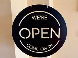 Image result for We Are Open for Business Sign