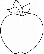 Image result for Yellow Apple Outline Clip Art