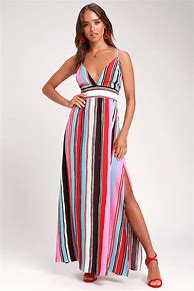 Image result for Striped Dress Cute