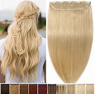 Image result for Extension Hair Clips Human Hair