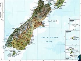Image result for New Zealand Geography Map