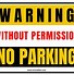 Image result for Double Parking Sign