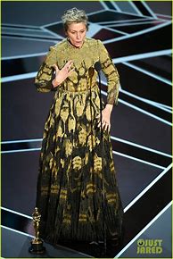 Image result for Frances McDormand Oscars Dress