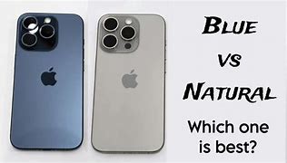 Image result for iPhone 15 Pro Titanium Blue vs Natural