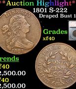 Image result for 1801 Draped Bust Large Cent