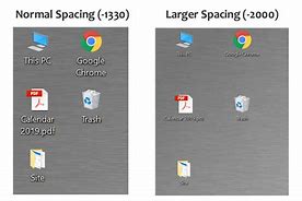 Image result for Change Desktop Icon Size On Windows 10