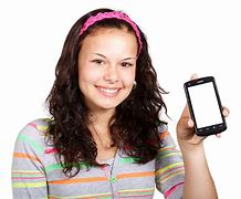 Image result for Lady Holding iPhone