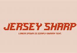 Image result for Jersey Sharp Font