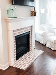 Image result for Faux Painted Brick Fireplace