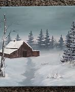 Image result for Winter Landscape Acrylic Paintings