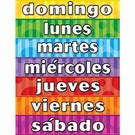 Image result for Days of the Week in Spanish Games for Kids