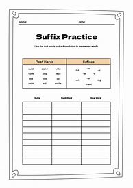 Image result for Prefix/Suffix Worksheets 2nd Grade