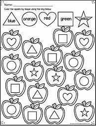 Image result for Apple Print Out Preschool