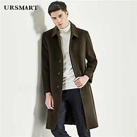 Image result for H and M Wool Coat Men Olive