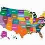 Image result for Color Map of USA