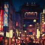 Image result for City in Anime 4K Wallpapetr Japan Night