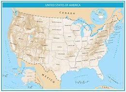 Image result for Us Physical Map United States