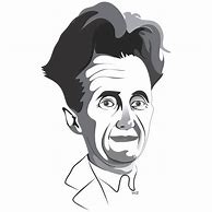 Image result for George Orwell Caricatura
