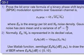 Image result for Formula for Bit Error Rate