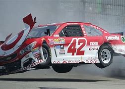 Image result for NASCAR Kyle Larson Crash