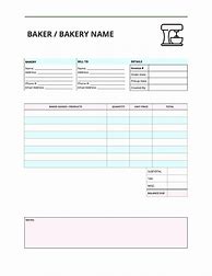Image result for Cake Invoice
