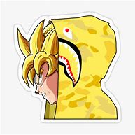 Image result for BAPE Goku Sticker