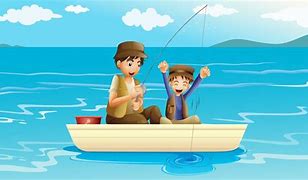 Image result for Clip Art of Man Fishing Back View