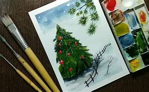 Image result for Beginner Watercolor Christmas Cards