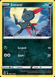 Image result for Sneasel Pokemon Card