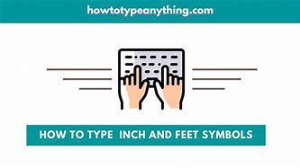 Image result for Foot and Inches Symbol