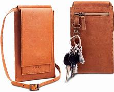 Image result for iPhone 15Pro Leather Crossbody Wallet