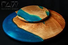 Image result for Wood Resin Lazy Susan