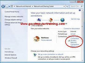 Image result for Wireless Network Settings Windows 7