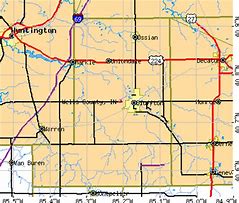 Image result for Wells County Indiana Township Map