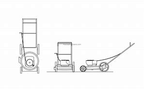 Image result for Lawn Mower CAD Drawing